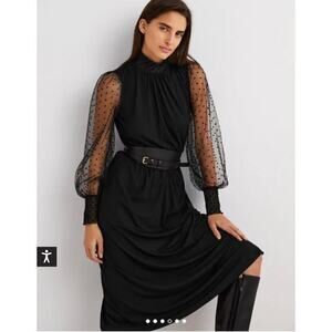 Boden Black Tulle Sleeve Midi Party
Dress women’s 8 new with tags